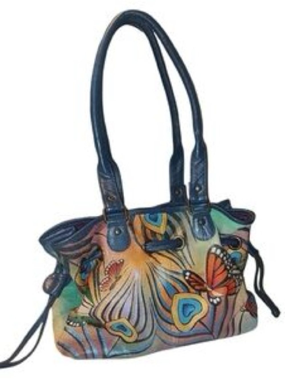 NWT | Anuschka | Peacock Feather Tote